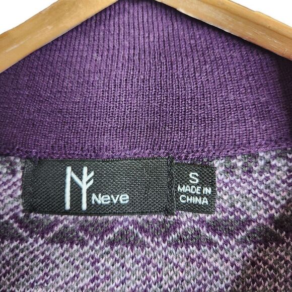 NEVE Sweater Womens Small Cream Luna Vest Wool Zip‎ Fair Isle Cardigan Cabincore - Picture 9 of 9